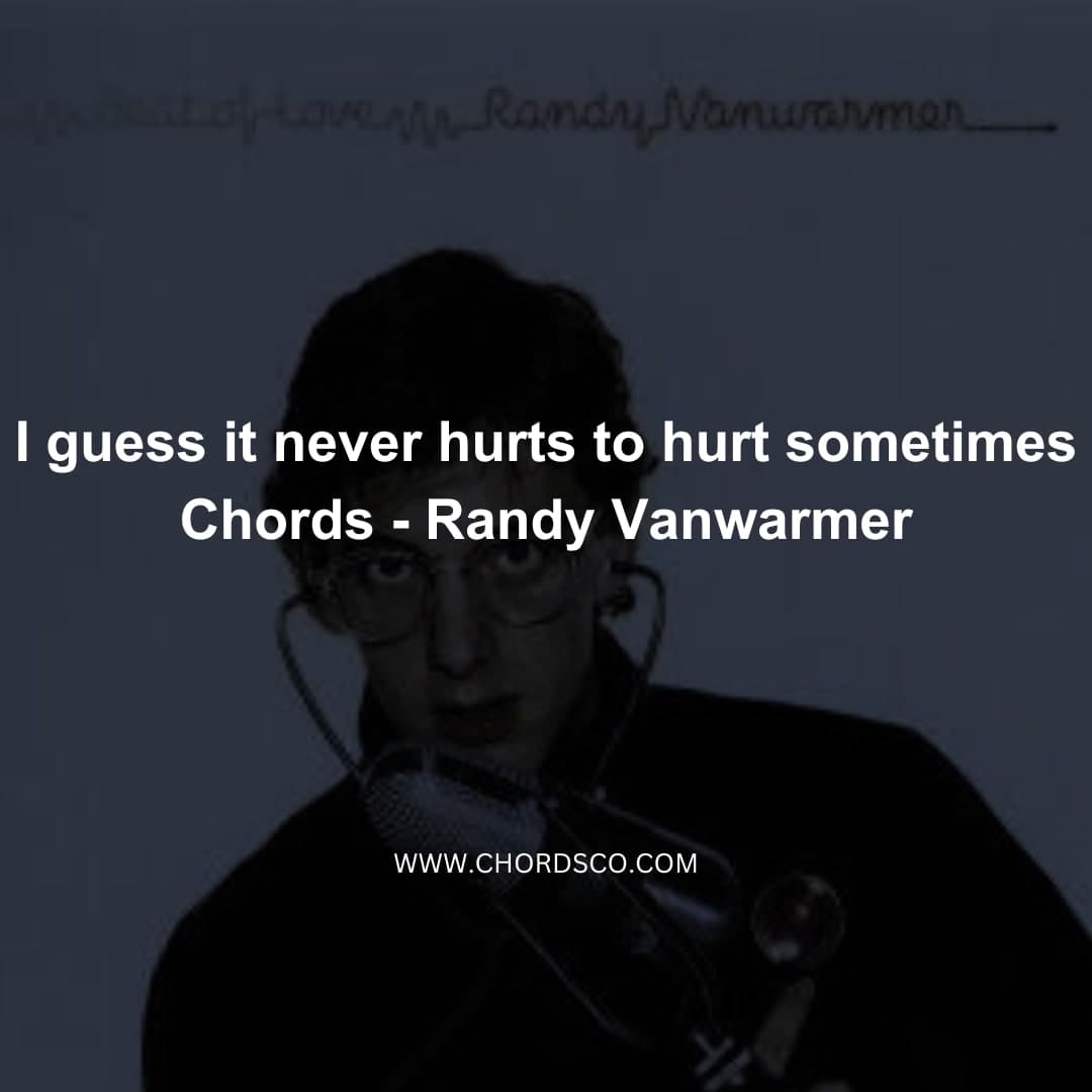 I Guess It Never Hurts to Hurt Sometimes Chords by Randy VanWarmer