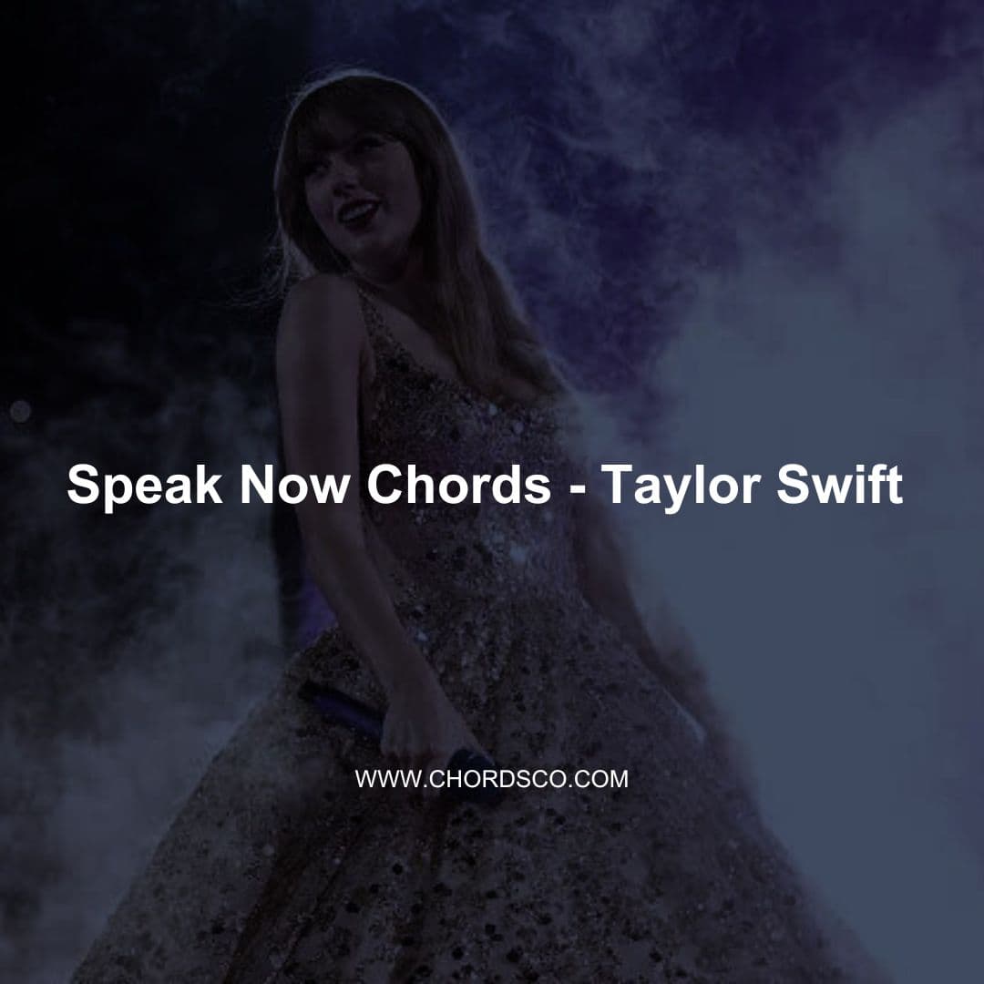 Speak Now Guitar Chords by Taylor Swift