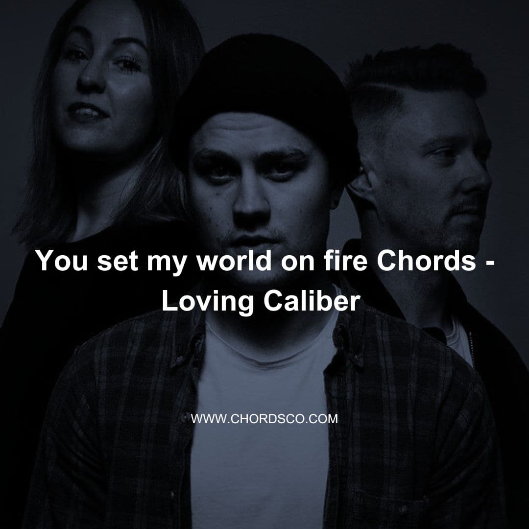 You set my world on fire Guitar Chords by Loving caliber
